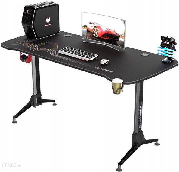 Biurko Dla Gracza Ultradesk Grand Red Regulacja
