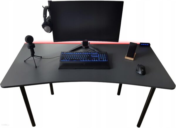 Biurko Gamingowe Komputerowe Dla Graczy Led+hub