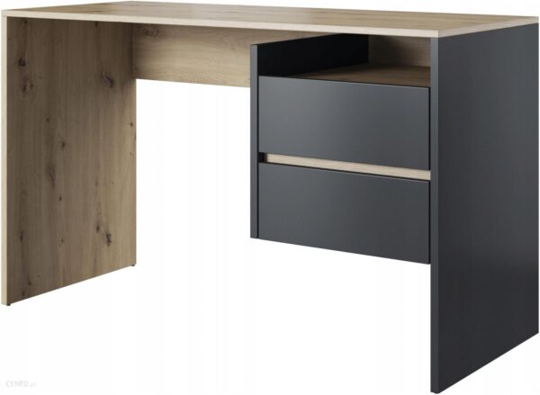 Biurko Komputerowe Paco 3 125 Dąb Artisan Antracyt