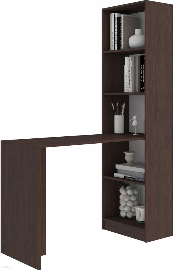 Biurko Narożne Regał Stolik Smart Clp 125Cm Wenge