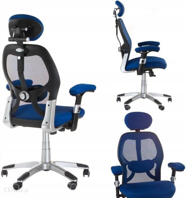 Corpocomfort Fotel Ergonomiczny Bx-4144 Niebieski