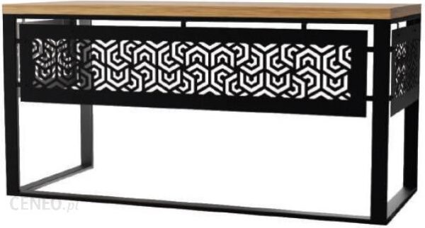 Czarne Biurko Drewniane Brickon 4X