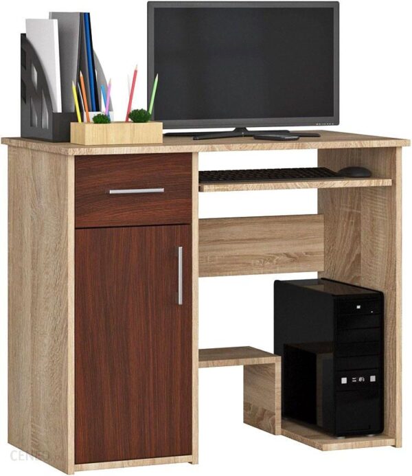 Elior Biurko Do Komputera Dąb Sonoma + Wenge Cyrkus 2X