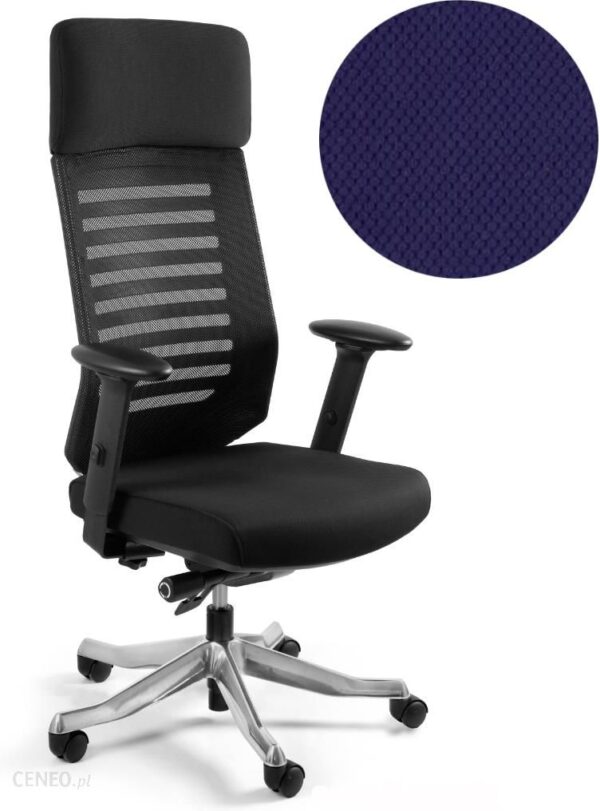 Fotel Ergonomiczny Velo 18 Kolorów Bl412 Navyblue