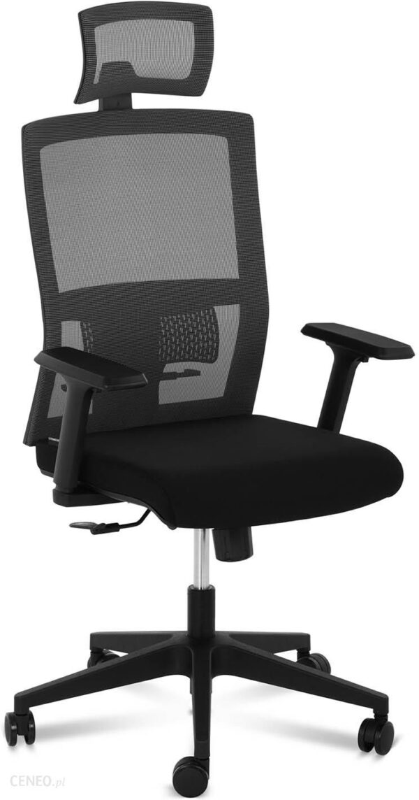 Fromm & Starck Fotel Biurowy Siatkowy Podparcie Lędźwi Zagłówek 150Kg Star Seat 25