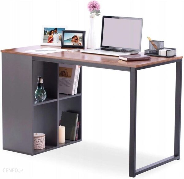 Homede Biurko Z Regałem Barsen Orzech /120X60X75