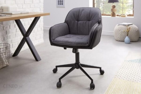 Invicta Interior Fotel Biurowy Lounger Antracyt