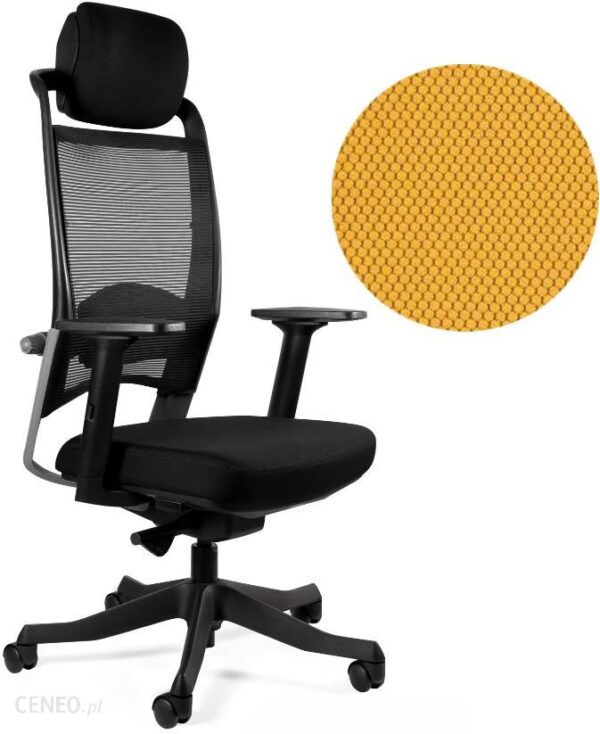 Unique Fotel Ergonomiczny Fulkrum 17 Kolorów (Sm01 Czarna Bl404 Honey)
