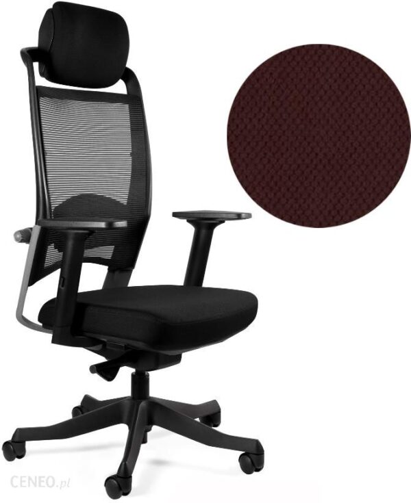 Unique Fotel Ergonomiczny Fulkrum 17 Kolorów (Sm01 Czarna Bl406 Cocoa)