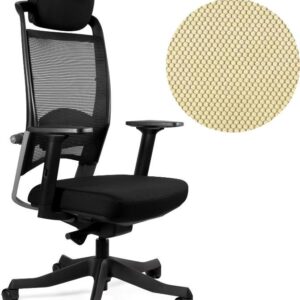 Unique Fotel Ergonomiczny Fulkrum 17 Kolorów (Sm01 Czarna Bl407 Buttercup)