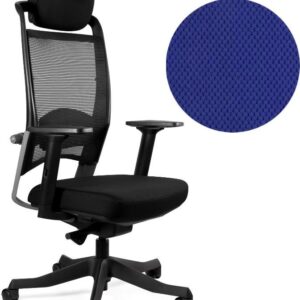 Unique Fotel Ergonomiczny Fulkrum 17 Kolorów (Sm01 Czarna Bl415 Royalblue)