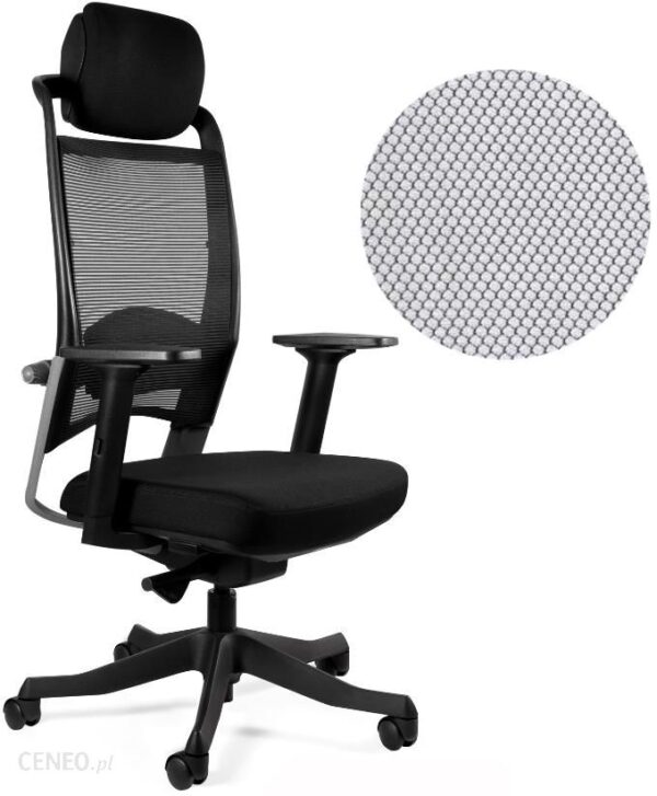 Unique Fotel Ergonomiczny Fulkrum 17 Kolorów (Sm01 Czarna Bl416 Snowy)