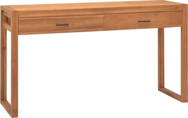 Vidaxl Biurko Z 2 Szufladami 140X40X75 Cm Drewno Tekowe Odzysku