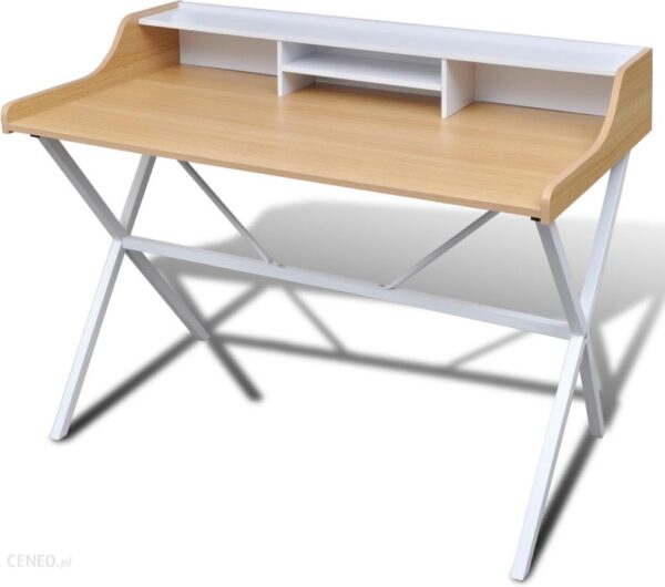 VidaXL Drewniane biurko pod komputer