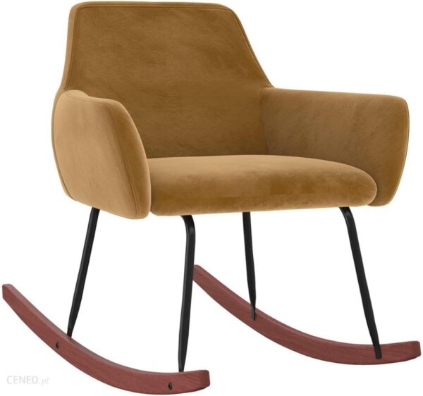 Vidaxl Fotel Bujany Brązowy Tapicerowany Aksamitem (331148)