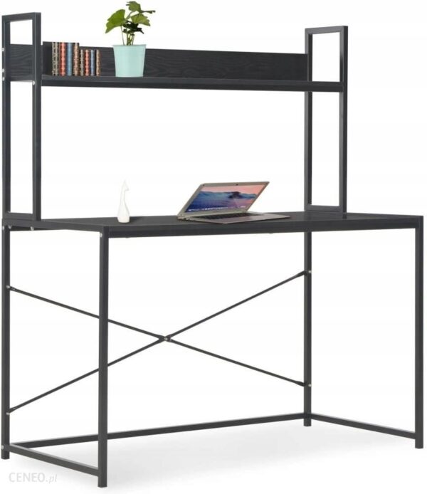 VidaXL Komputerowe Czarne 120x60x138cm