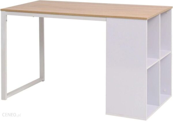 Vidaxl Lumarko Biurko 120x60 75 Cm Kolor Dębowy I Biały