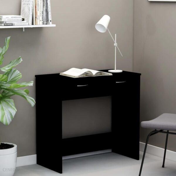 Vidaxl Lumarko Biurko Czarne 80X40X75 Cm Płyta Wiórowa