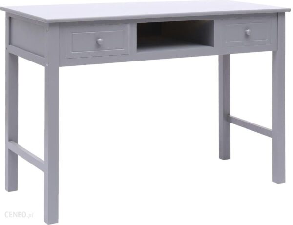 Vidaxl Lumarko Biurko Szare 110x45 76 Cm Drewniane